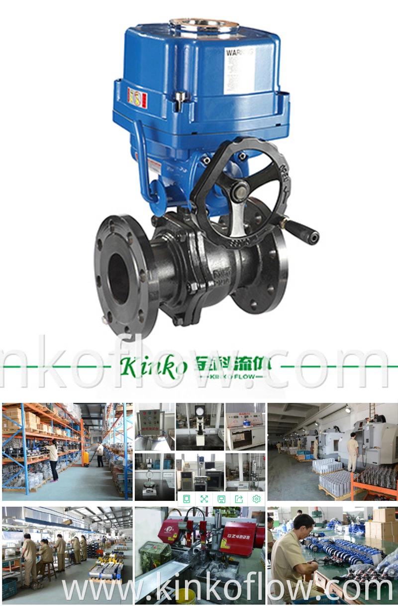 WCB 1/2"-6" 전기 플랜지 볼 밸브